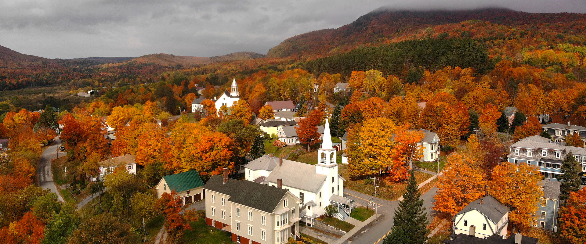 Aerial Fall Foliage